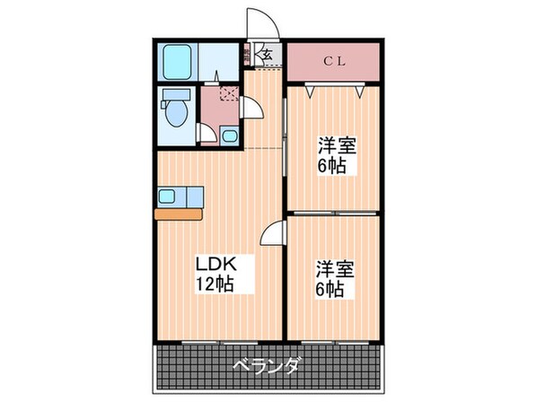 コ－ポ代の物件間取画像